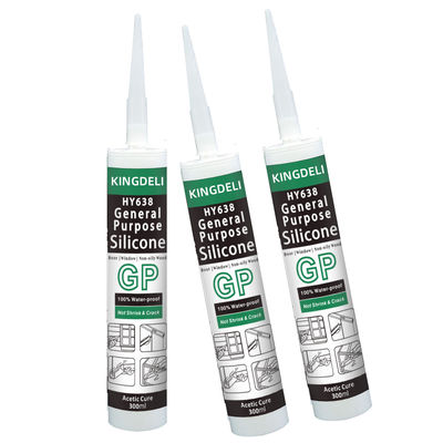 Anti Mildew Acetic Silicone Sealant Weatherproof For Aluminum