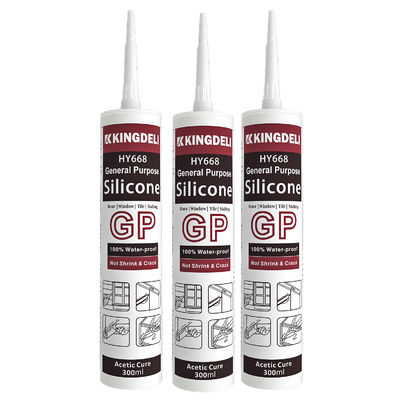 Indoor RTV High Temp Acetic Cure Silicone Sealant Glass Glue One Component
